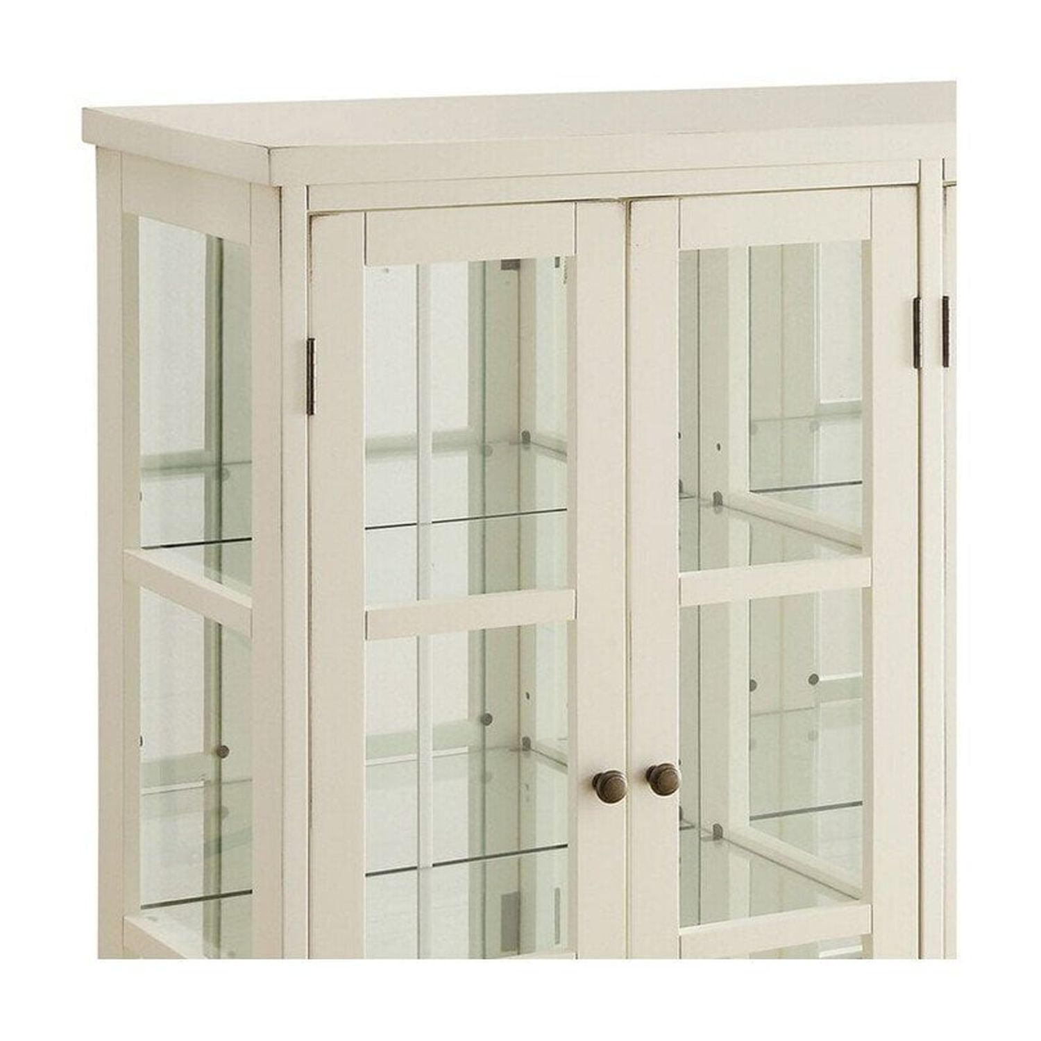 HomeStock Renaissance Romance Wooden Accent Display Cabinet with 4 ...