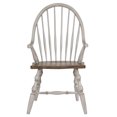 thumbnail image 1 of Solid Wood Dining Chair with Arms Fully Assembled Spindleback Armchair in Modern Farmhouse Minimalist Country Cottage Style 25"D x 23.5"W x 41"H, 1 of 6