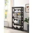 thumbnail image 1 of HomeStock Art Nouveau Allure Bookcase - Modern Design with Spacious Shelves, Enhance Your Home Decor with Style-Color:Espresso,Size:5 Tier with Open Shelves, 1 of 3