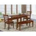 thumbnail image 1 of Retro Dinette Set - Wooden Dining Table with Chairs, 42-54L x 32W - Renaissance Style Table Set, 1 of 5