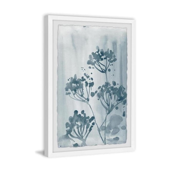 HomeStock Retro Renaissance Midnight Blue Blooms Framed Painting Print, Contemporary Wall Decor: Abstract, Digital Art Prints, and Modern Styles for Your Home