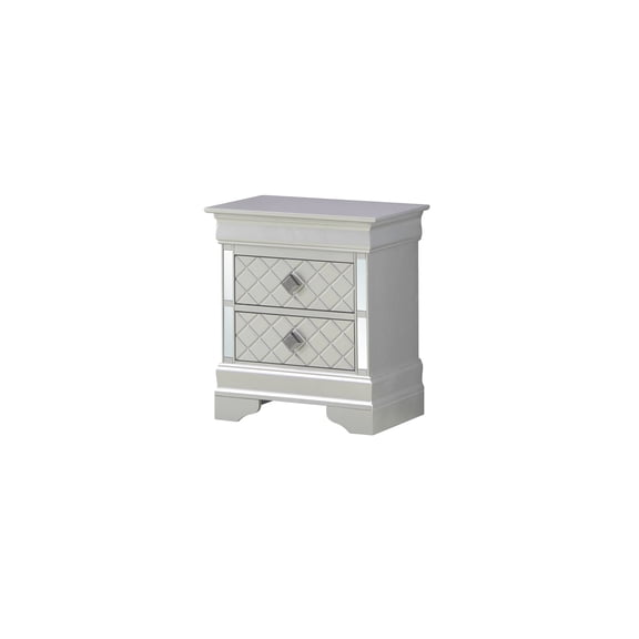 HomeStock Retro Renaissance Nightstand 24"H x 21"W x 16"D Adds Mid-Century Flair and Functional Storage with a Compact Footprint Ideal for Stylish Bedroom Arrangements