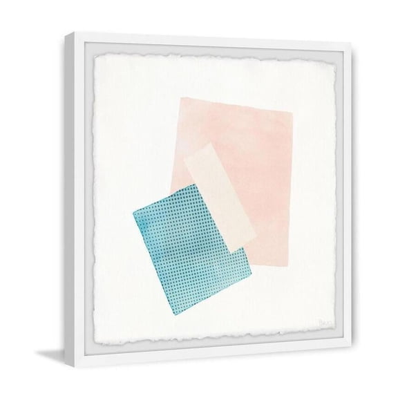 HomeStock Retro Renaissance Patches Framed Painting Print, 24" x 24", Contemporary Wall Decor: Abstract, Digital Art Prints, and Modern Styles for Your Home