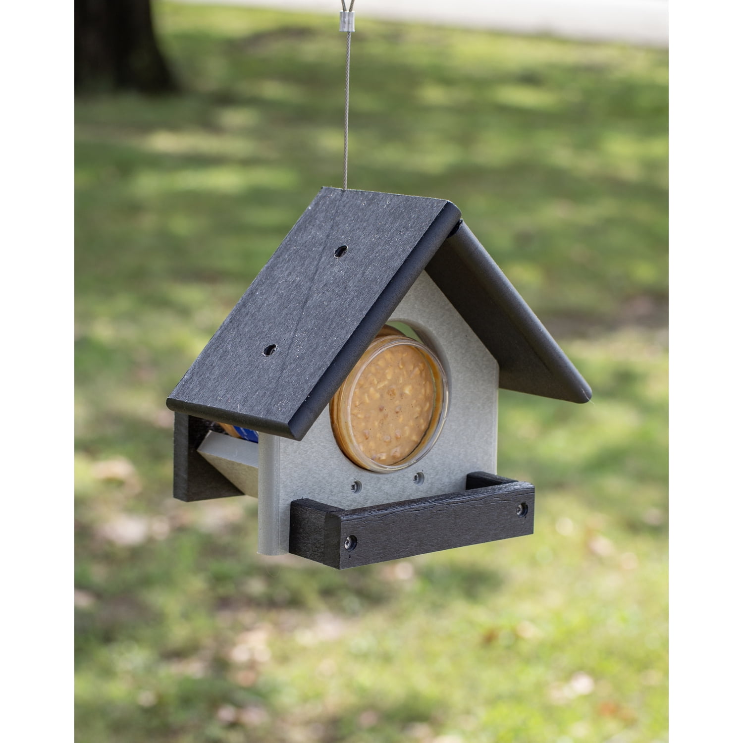 HomeStock Retro Renaissance Peanut Butter Jar Bird Feeder