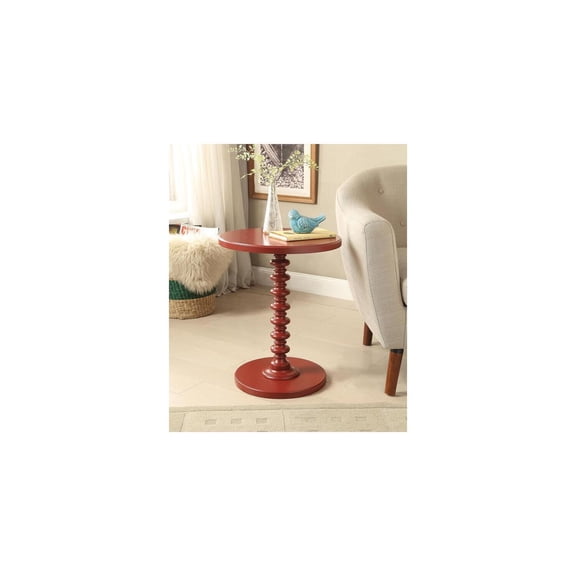HomeStock Retro Renaissance Side Table, Red