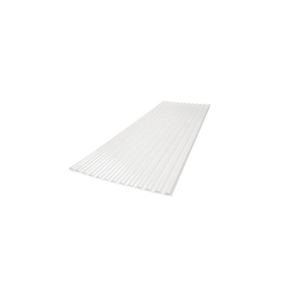 HomeStock Retro Revival 6 Ft. 2.67 Lp Polycarbonate Roof Panel in White Opal, Weather Proof Construction, Durable Sun Roofs for Homes, Strong Polycarbonate Construction