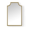 thumbnail image 1 of Retro Wall Mirror - 38" Gold Pagoda Frame - Art Deco Style Mirror for Entryway, Hallway, Living Room Decor, 1 of 9