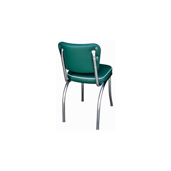 Diner Chair - Upholstered Box Seat - Chrome Steel Frame - Commercial Grade Seating