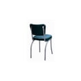 thumbnail image 1 of Retro Diner Chair - Chrome Steel Frame, Upholstered Box Seat, 'V' Back - Home & Restaurant Seating, 1 of 2