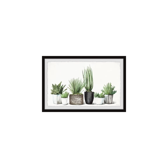 HomeStock Rococo Radiance Soothing Greens Framed Painting Print, 24" x 36", Contemporary Wall Decor: Abstract, Digital Art Prints, and Modern Styles for Your Home