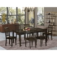 thumbnail image 1 of Homestock Victorian Virtue Dining Room Set - Table With Vertical Slatted Chairs, Constructed From Solid Wood For Durability, Ideal For Elegant Dining Spaces, 1 of 5