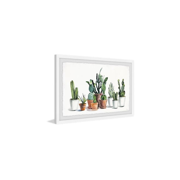 HomeStock Rococo Romance Cactus Alive Framed Painting Print, Contemporary Wall Decor: Abstract, Digital Art Prints, and Modern Styles for Your Home
