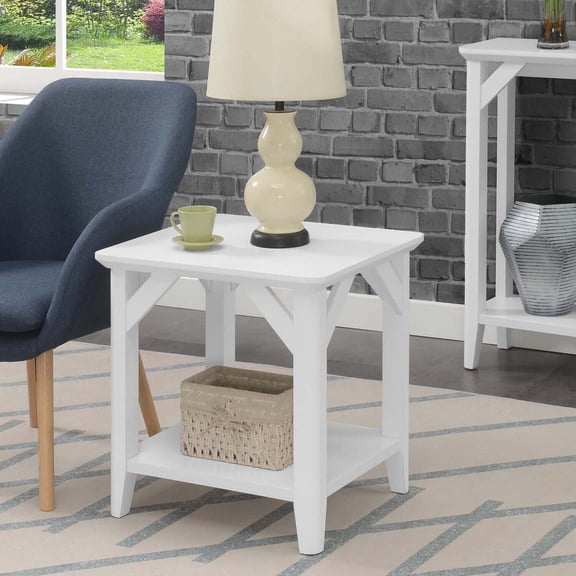 HomeStock Rococo Romance End Table with Shelf