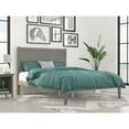 thumbnail image 1 of Rustic Ranch Grey Bed - Modern Platform Bed Frame - Solid Wood Bed - Bedroom Furniture, 1 of 6