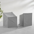 thumbnail image 1 of HomeStock Rustic Ranch 2-Piece Outdoor Furniture Cover Set (2 Dining Arm Chairs), Gray, 26 x 26 x 35 in, Vinyl Covers, Washable Outdoor Furniture Covers w/ Drawstrings, 1 of 6