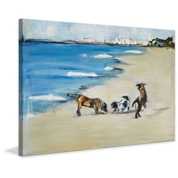 Rustic Ranch Play Painting Print on Canvas - Farmhouse Wall Art for Living Room Decor