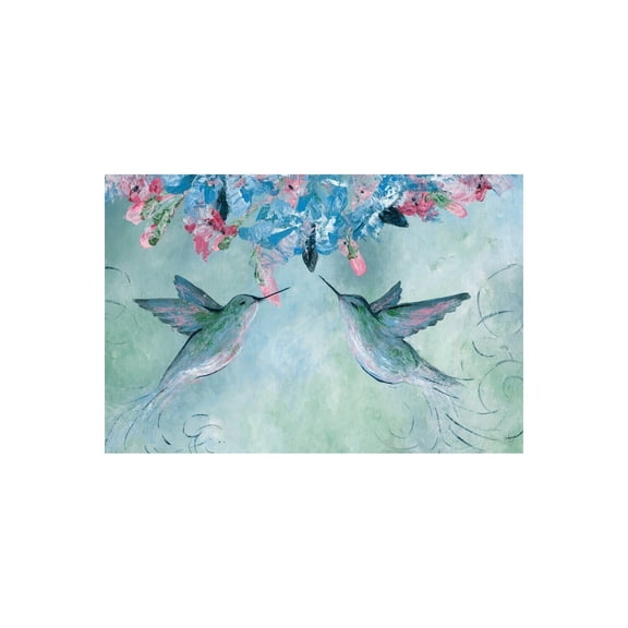 HomeStock Rustic Ranch The Singing Birds Painting Print on Wrapped Canvas, Wall Art, Canvas Print, Framed Prints, Wall Hanging Prints for Living Room