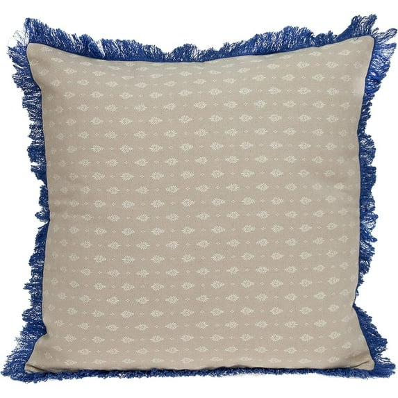 HomeStock Rustic Recluse Modern Accent Throw Pillow, Decorative Throw Pillow for Living Room Sofas and Couches, Transitional Style Throw Pillow-Color:Beige and Blue