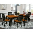 thumbnail image 1 of Kitchen Dining Set 7 Piece Table & Chairs Wood Set Black Cherry Finish, 1 of 5