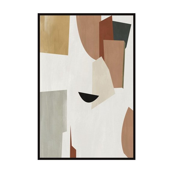 HomeStock Rustic Refinement Escape From Reality Floater Framed Painting Print on Canvas, Wall Art, Canvas Print, Framed Prints, Wall Hanging Prints for Living Room - 12"L x 1.5"D x 18"H
