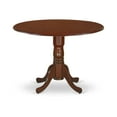 thumbnail image 1 of Round Dining Table Mahogany FinishRustic Wood Table with Pedestal BaseMid Century Modern Design, 1 of 1