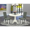 thumbnail image 1 of Round Dining Table Set - 3 Piece Table & Chair Set - Rustic Farmhouse Style - 42 Inch Table, 1 of 5