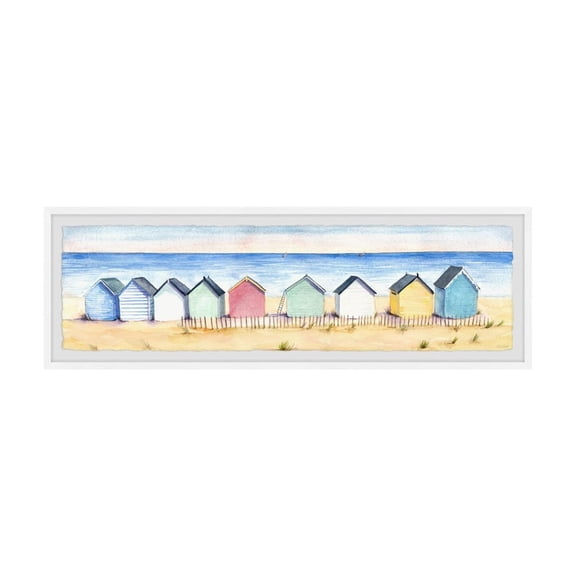 HomeStock Rustic Revival Beach Please Framed Painting Print, Wall Art, Canvas Print, Framed Prints, Wall Hanging Prints for Living Room - Rectangular Shaped