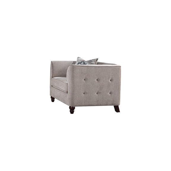 HomeStock Rustic Revival Chair w/1 Pillow, Tan Fabric