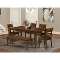 thumbnail image 1 of Rustic Dining Set - Table with Leaf & Chairs - Farmhouse Kitchen Table Set, 1 of 7