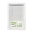 thumbnail image 1 of HomeStock Rustic Revival Light Filtering Mini Blind 42x64 - White, Cordless with Tilt Wand, Heavyweight PVC, Resists Warping and Fading, 1 of 2