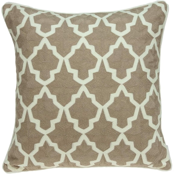 Rustic Romance Square Throw Pillow, Contemporary Decorative Throw Pillow for Living Room Sofas and Sectionals