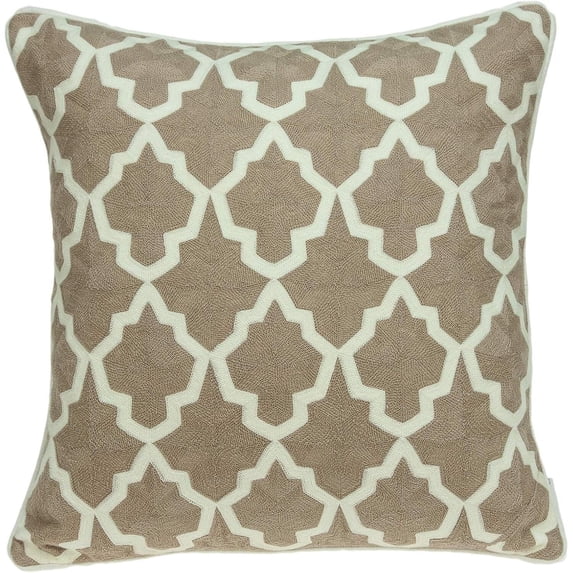 Rustic Romance Square Throw Pillow, Contemporary Decorative Throw Pillow for Living Room Sofas and Sectionals