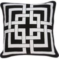 thumbnail image 1 of HomeStock Rustic Romance Square Throw Pillow, Contemporary Decorative Throw Pillow for Living Room Sofas and Sectionals-Color:Black, 1 of 10