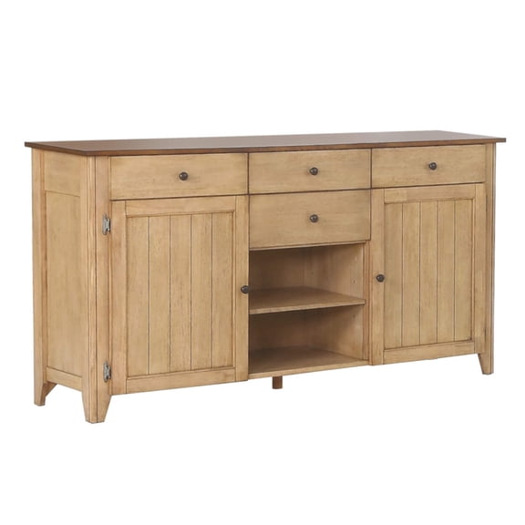 Rustic Sideboard Buffet Server - Storage Credenza for Dining Room, Kitchen, Entryway