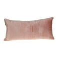 thumbnail image 1 of HomeStock Seaside Serenity Transitional Design Velvet Throw Pillow, Removable Pillow Cover, Trendy Geometric Design Decorative Pillow for Sofas and Couches-Color:Pink,Size:12 In x 24 In, 1 of 10