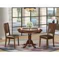 thumbnail image 1 of Round Dining Table Set for 2 - 42 Inch Kitchen Table with Chairs - Small Space Dining Room Furniture, 1 of 1
