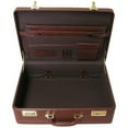 thumbnail image 1 of Homestock Seaside Style Large Expandable Faux Leather Attach Case Executive Business Case Featuring Ample Storage And Distinctive Matte Finish, 17.75" L X 12.88" H X 5.5" W-Color:Brown, 1 of 3