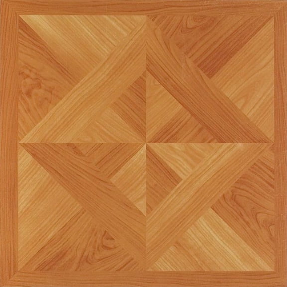 HomeStock Seaside Style Peel & Stick Vinyl Floor Tile - 12" x 12", 45 Tiles, Covers 45 Sq Ft, High Gloss Finish, Easy DIY Installation, No Glue Needed