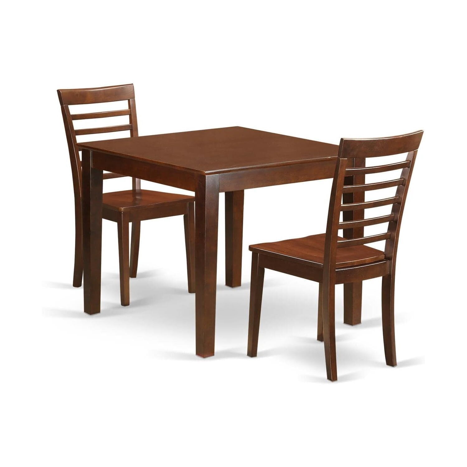 HomeStock Set - With A Dining Table And Dining Chairs, Mahogany, 36 ...