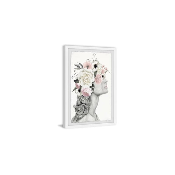 HomeStock Sophisticated Simplicity Flower Braid Framed Painting Print, Contemporary Wall Decor: Abstract, Digital Art Prints, and Modern Styles for Your Home