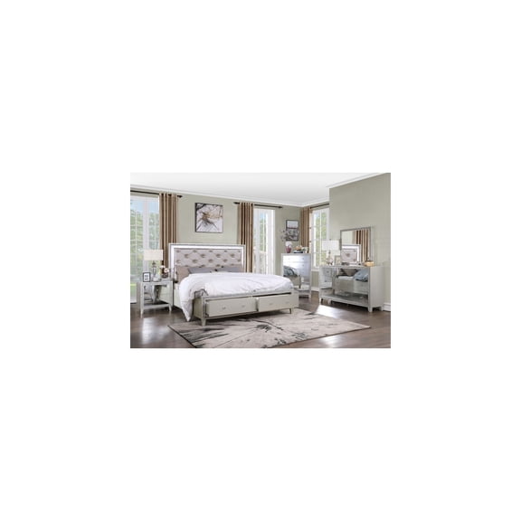 HomeStock Sophisticated Simplicity King BED W/STORAGE