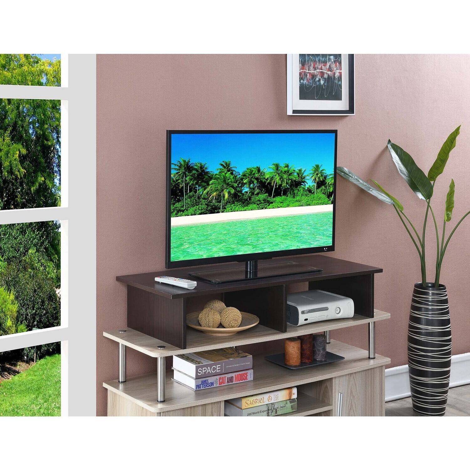 4 Tv Riser TV Riser Stand for TVs up to 46 Inch - Monitor Stand with Storage ...