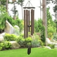 thumbnail image 1 of HomeStock Southwestern Sensibilities Wind Chime made with powder coated Aluminum tubes - 7.75"L x 7.75"W x 36"H, Bronze Color, Aluminum Material, Powder Coated, 1 of 5