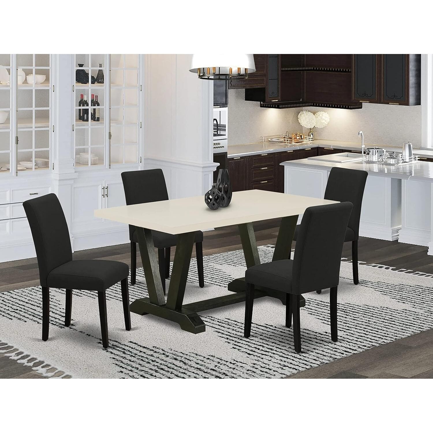 HomeStock Southwestern Style 5Pc Kitchen Table Set Includes 4 ...