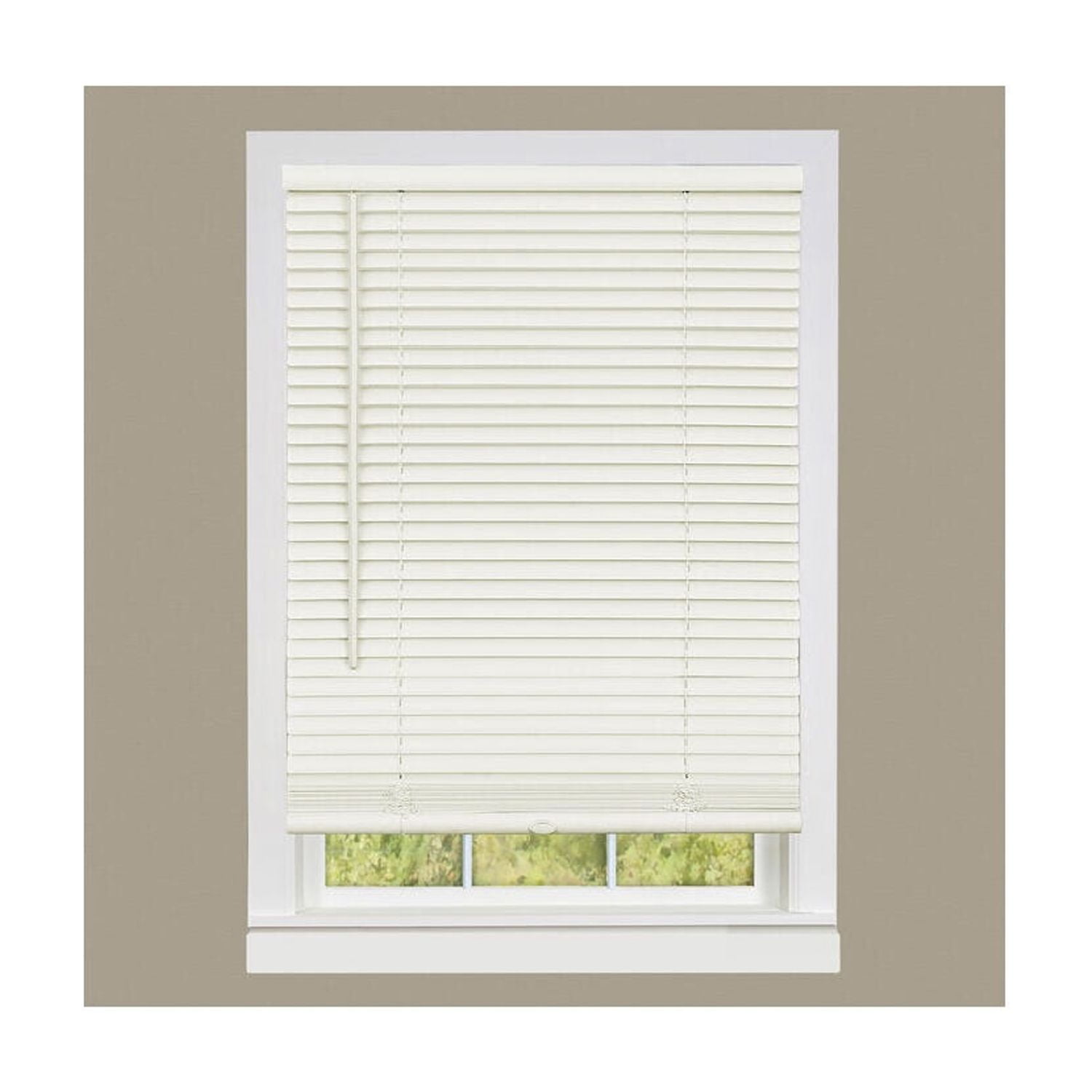 Park Avenue Collection Cordless Deluxe Sundown 1 inch  Room Darkening Mini Blind 30x64 - Alabaster main image 1