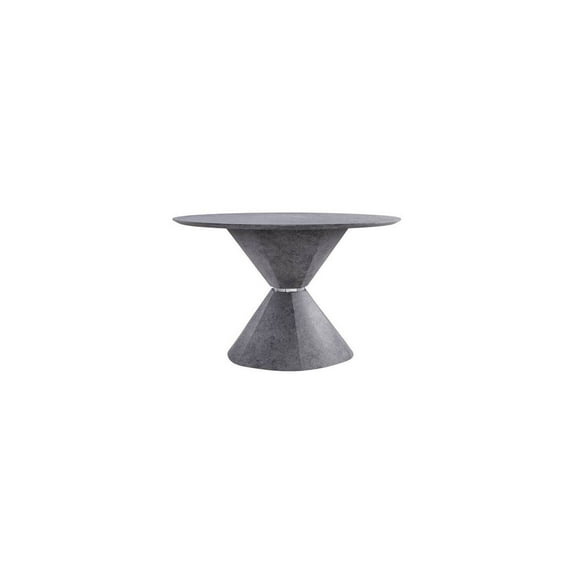 HomeStock Suburban Soiree Dining Table in Faux Concrete