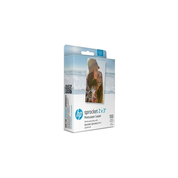 HomeStock Suburban Sophistication 2x3 Zink Sticky-Backed Photo Paper - 100 Sheets, Smudge-Proof, Blot-Proof, Water-proof, Stick on Most Surfaces