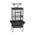 thumbnail image 1 of HomeStock Suburban Sophistication Playtop Bird Home with Spacious Design, Durable Materials, Removable Perches-Color:Black,Size:Small, 1 of 10