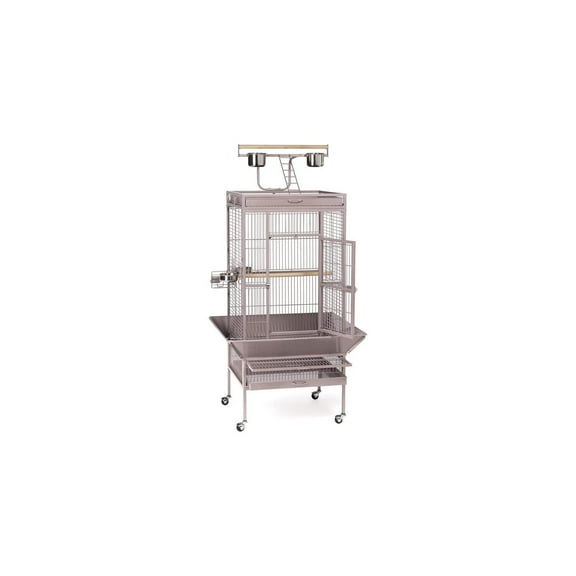 HomeStock Suburban Sophistication Playtop Bird Home with Spacious Design, Durable Materials, Removable Perches-Color:Blush,Size:Small
