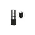 thumbnail image 1 of Tall TV Stand with Storage - Entertainment Center Display Rack - Blackwood/Black Finish-Tier:3 Tier, 1 of 2